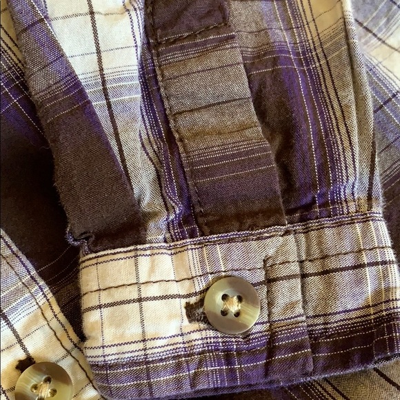 Nevada • purple plaid button down shirt - Picture 5 of 5